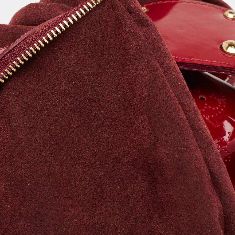 LOUIS VUITTON Cerise Mahina Patent Leather Surya XL Bag - Picture 8 of 9